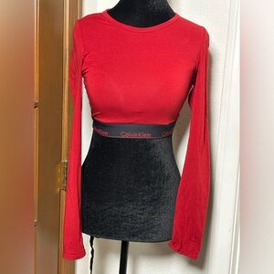 Calvin Klein Icon Cotton Modal Lightly Lined (Padded) Long Sleeve Bralette